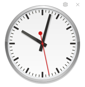 Analog clock widget preview