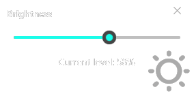 Brightness widget preview