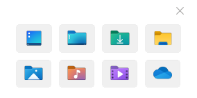 Common folders widget preview