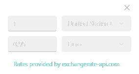 Currency converter widget preview