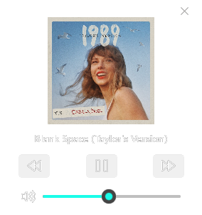 Media Control widget preview