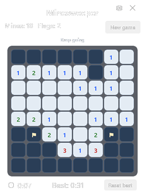 Minesweeper widget preview
