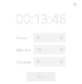 Timer widget preview