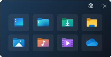 Common folders widget preview