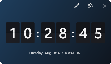 Flip Clock widget preview